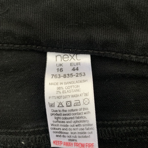 NEXT ● Black Denim Skinny Jeans - Picture 2 of 3